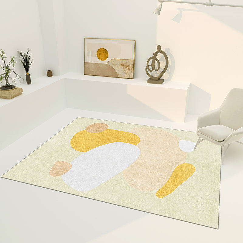 BowLift | Western European Decorative Rug Multicolored Color Block Area Rug Polypropylene Non-Slip Pet Friendly Rug for the Living Room