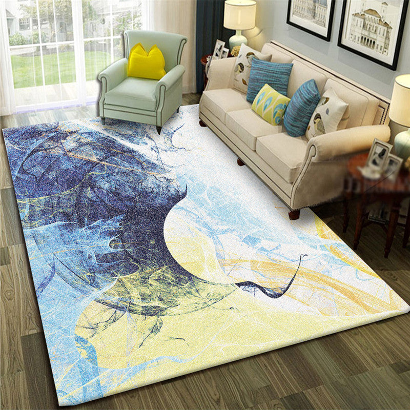 BowLift | Calming Abstract Carpet Multiple Colors Polyester Area Rug Pet-Friendly Easy to Care Indoor Carpet for Living Room