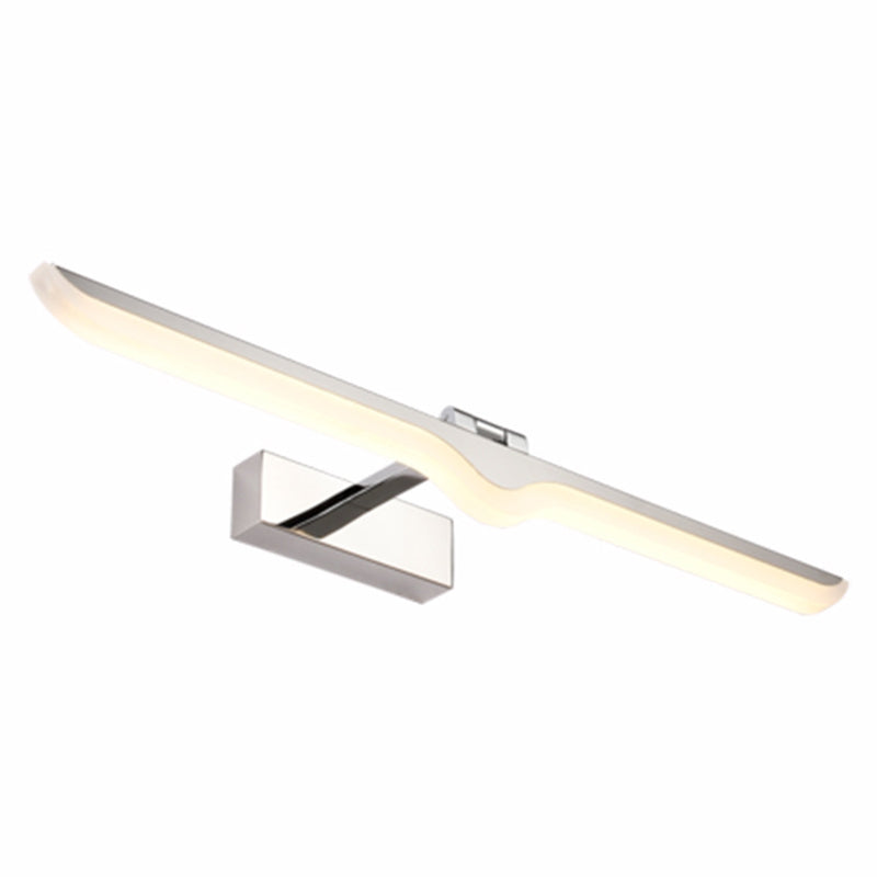 BowLift | Symmetrical Acrylic Wall Lamp Modernism Nickel LED Wall Light for the Bathroom