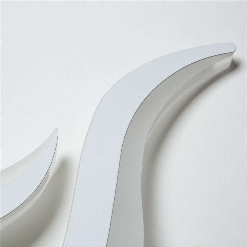 BowLift | Decorative flame-shaped wall applique acrylic hallway LED wall-mounted light in white
