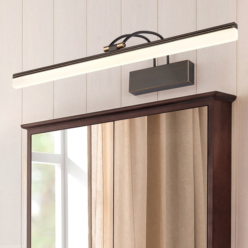 BowLift | Swivel Arm Bathroom LED Mirror Light Acrylic Minimalist Vanity Wall Light Decor