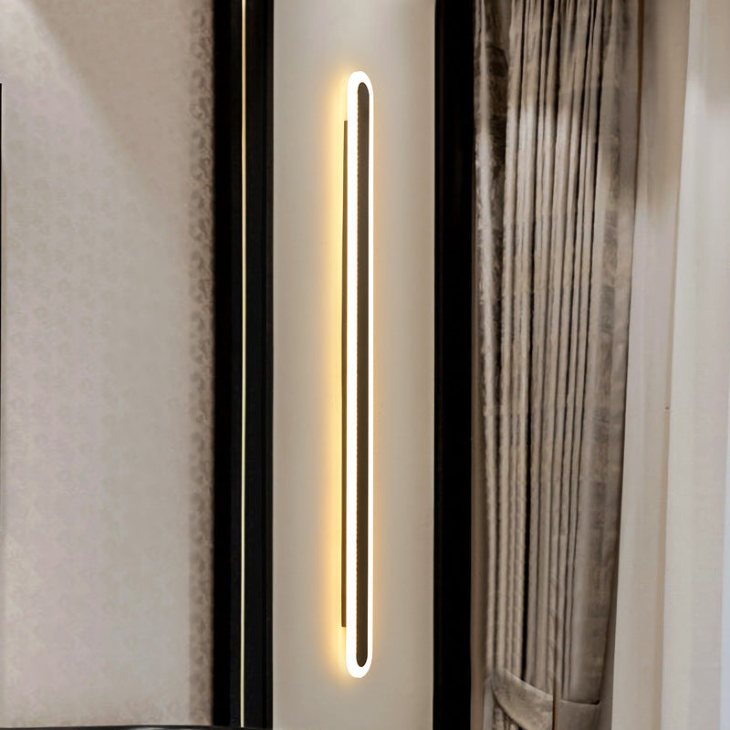 BowLift | Elliptical Acrylic Flush Mount Wall Lamp Simplicity LED Wall Lighting for Hallway