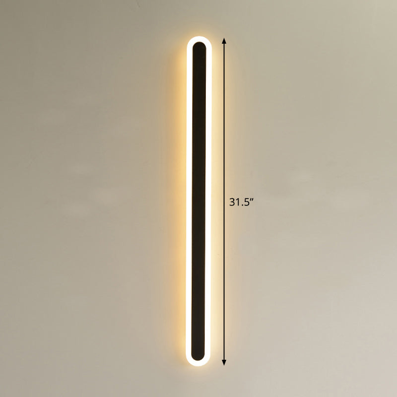 BowLift | Elliptical Acrylic Flush Mount Wall Lamp Simplicity LED Wall Lighting for Hallway
