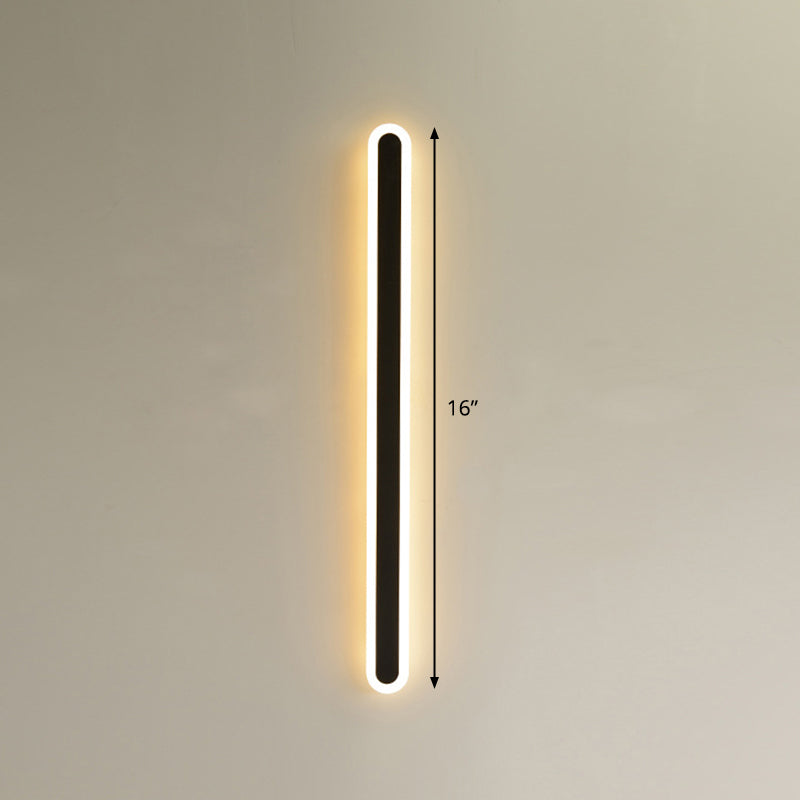 BowLift | Elliptical Acrylic Flush Mount Wall Lamp Simplicity LED Wall Lighting for Hallway