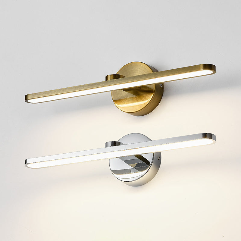 BowLift | Elliptical Metal LED Wall Lamp Simple Style Vanity Wall Lamp Fixture for Bathroom