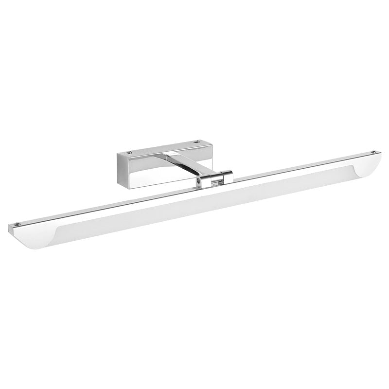 BowLift | Swiveling linear bathroom wall-mounted lamp acrylic modernist LED mirror light fixture
