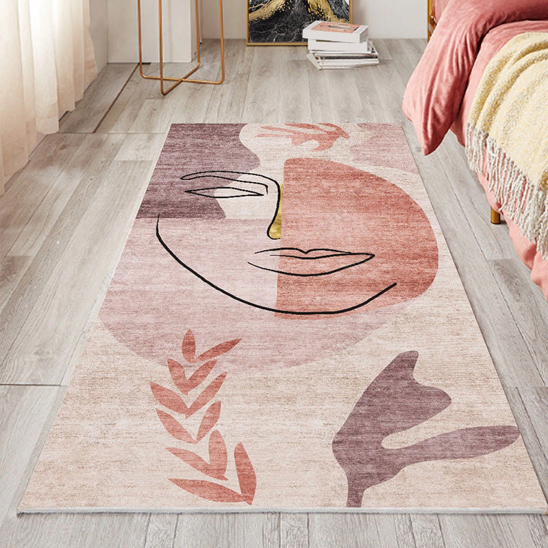 BowLift | Cute Bedroom Rug Multicolored Cartoon Print Indoor Rug Polyester Anti-Slip Back Pet-Friendly Carpet