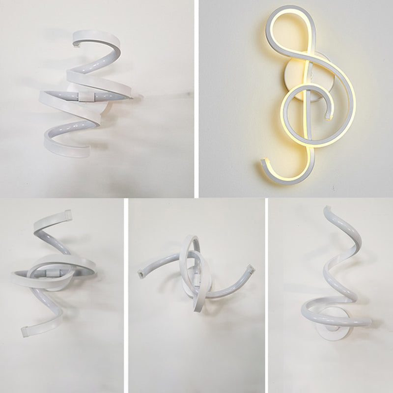 BowLift | LED Wall Sculpture Musical Note Shape Home Decoration Wall Mount Lighting for Bedroom Living Room