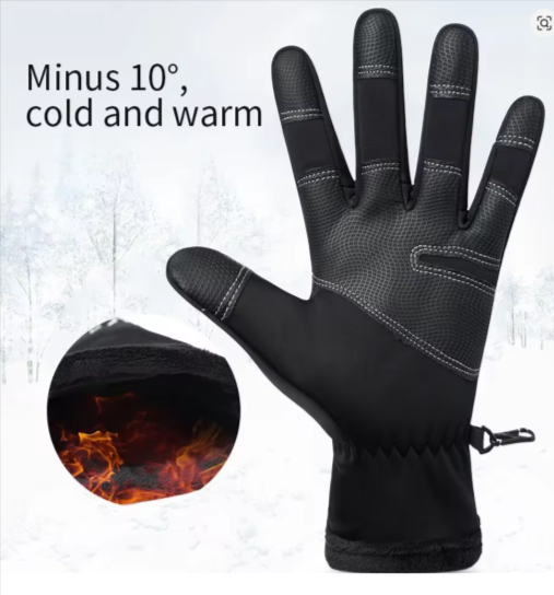 BowLift | Heated Gloves for Men UK – Thermal Waterproof Winter Gloves with Heating & Touchscreen Grip