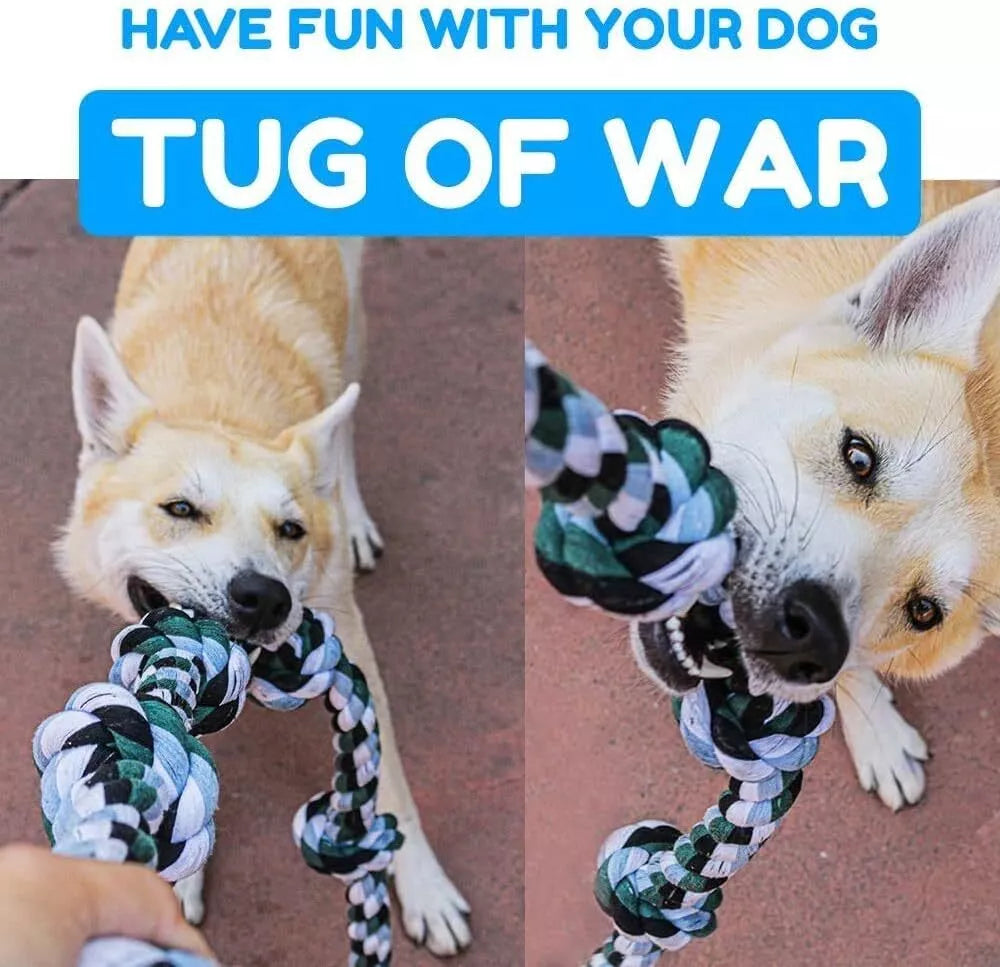 BowLift | Indestructible 6 Knot Dog Rope Toy