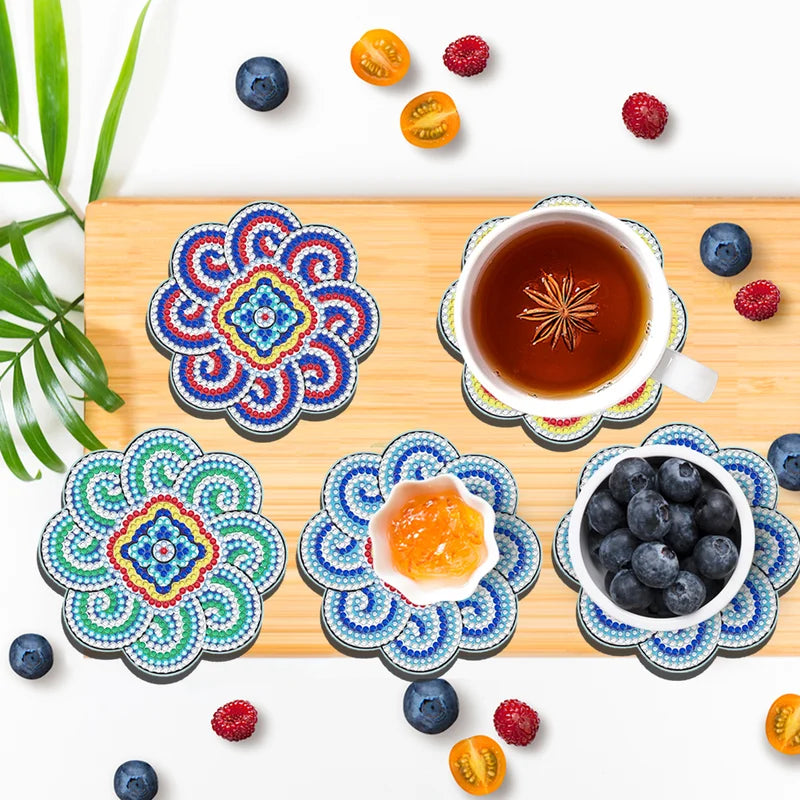 BowLift | Diamond Crafts Coaster Diamond Painting Coaster (Mandala)