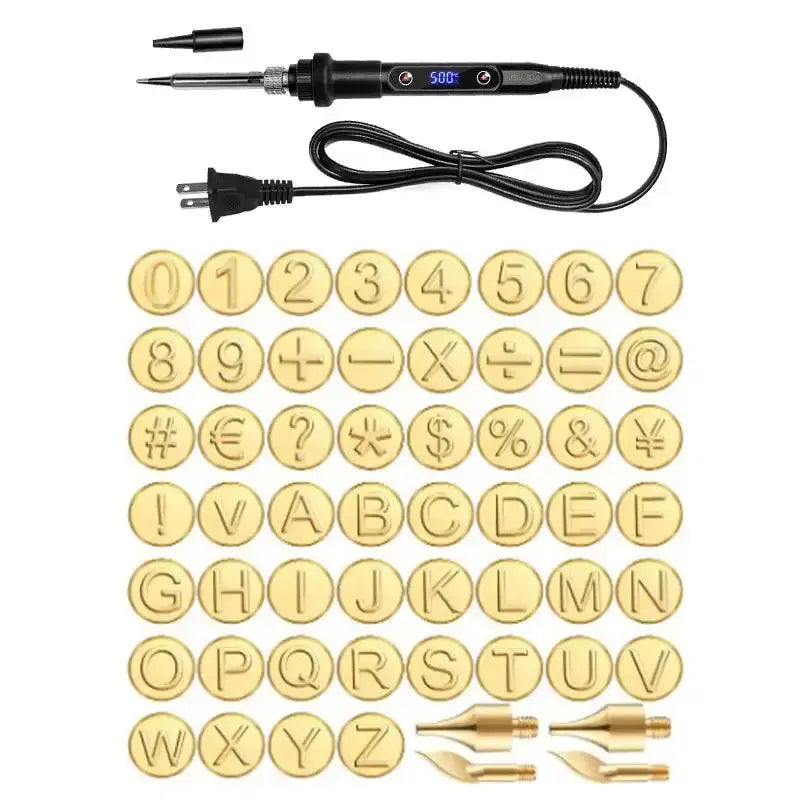 BowLift | 26/58-piece Letter Copper Embossing Set for DIY Wood and Leather Engraving