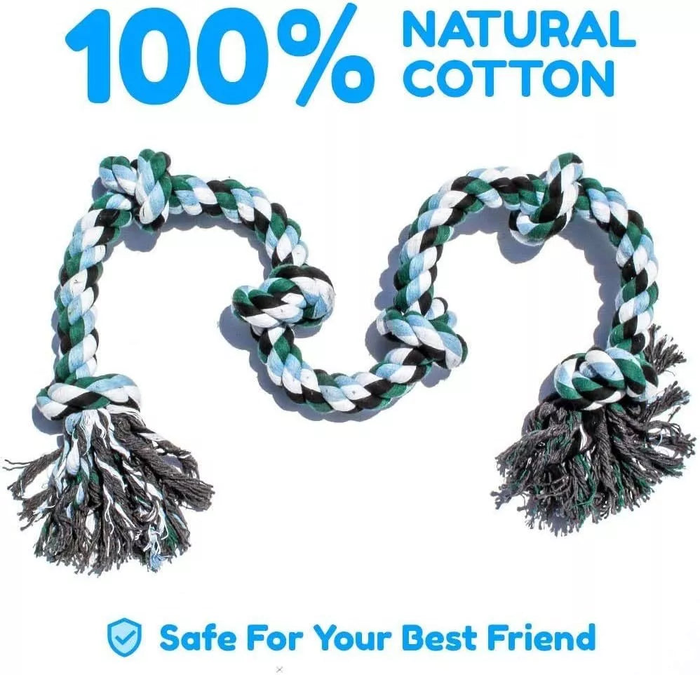 BowLift | Indestructible 6 Knot Dog Rope Toy