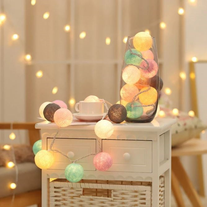 BowLift | Royallure Cotton Balloon String Lights – Cozy Decoration for Home & Celebrations