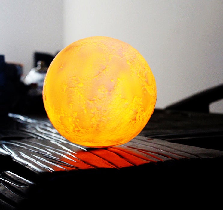 BowLift | Creative Mini Rechargeable 3D Printed Moon 1-Light LED Table Lamp