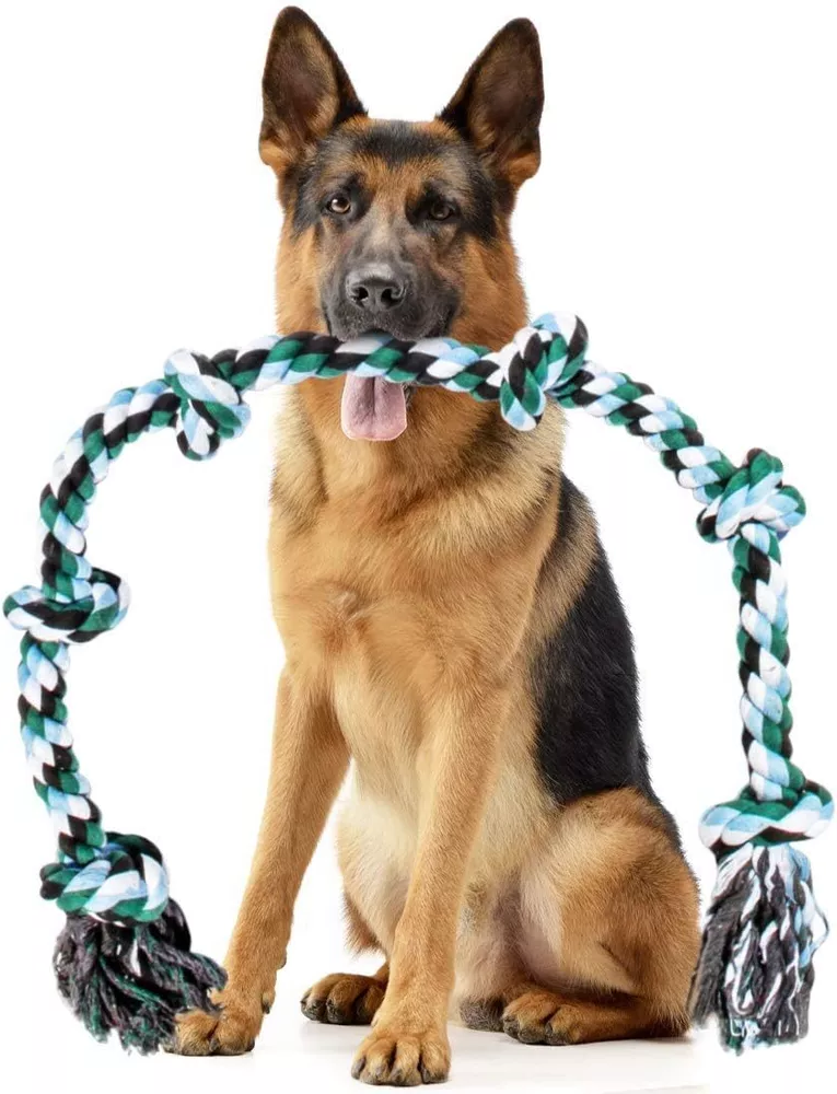 BowLift | Indestructible 6 Knot Dog Rope Toy