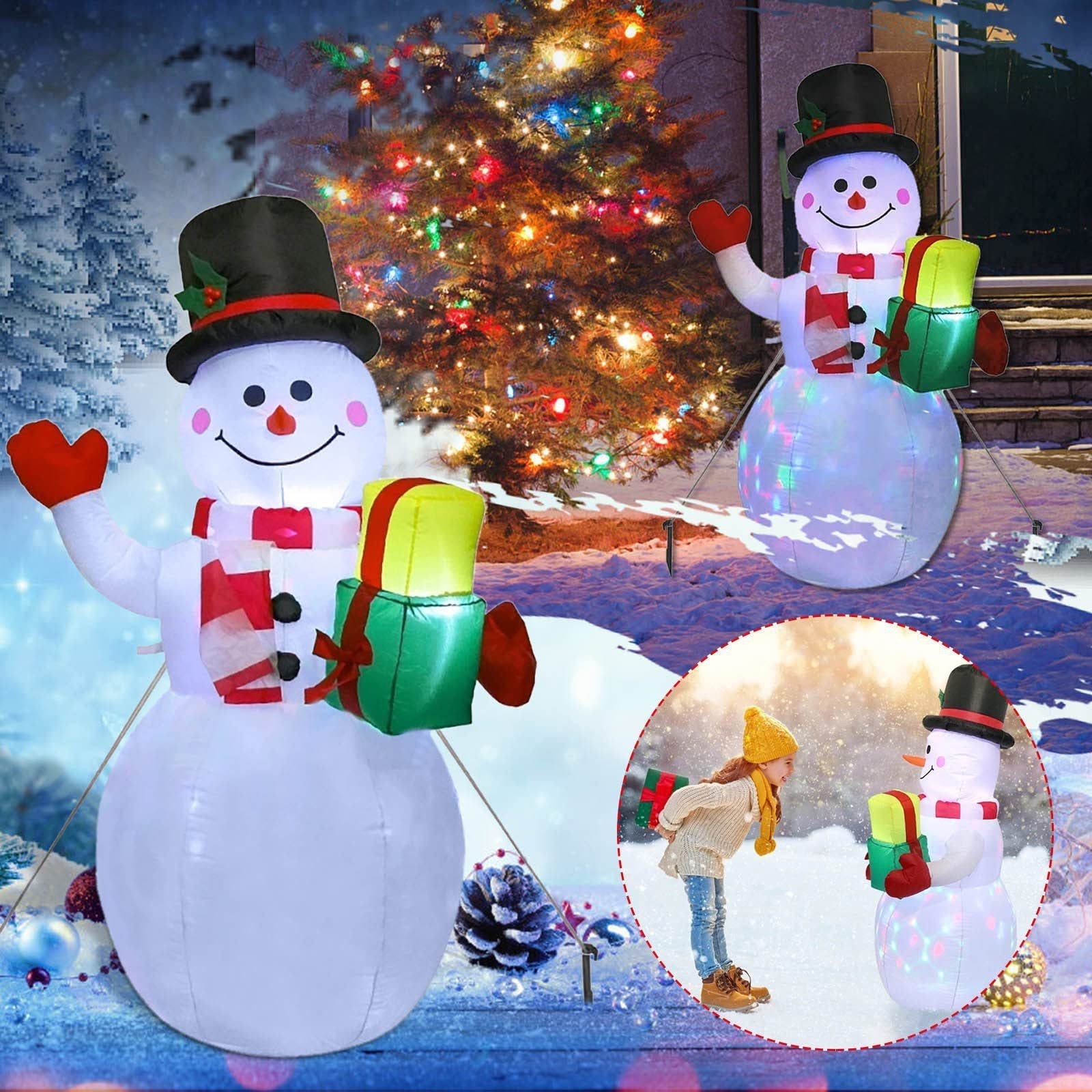 BowLift | Christmas Ornament Decoration – Snowman or Christmas Tree with Lighting