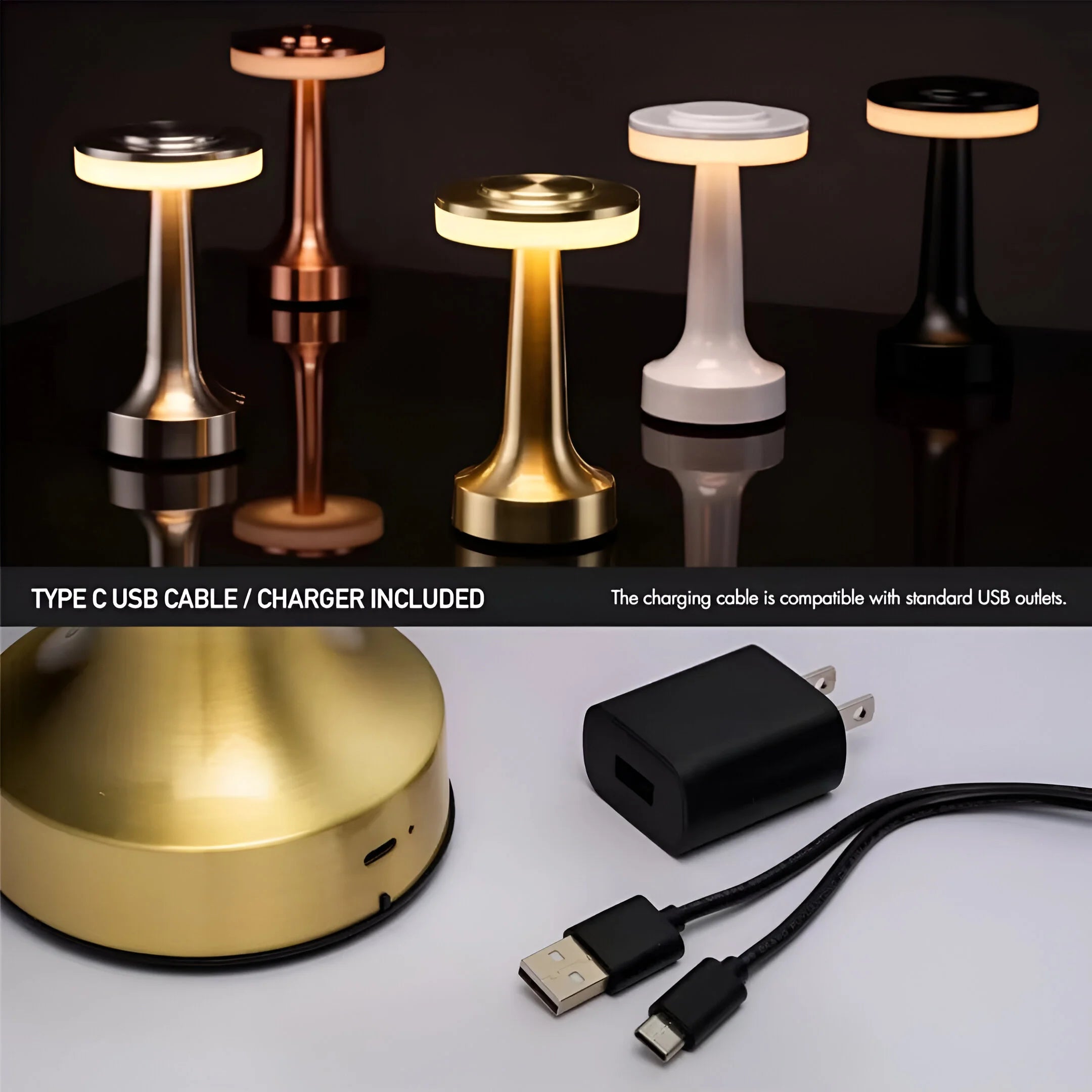 LumeEdge – Sleek Wireless Table Lamp
