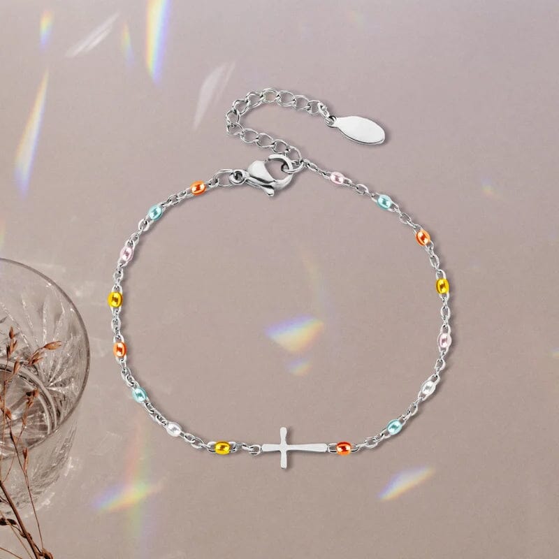 BowLift | Adjustable Cross Bracelet for Friendship & Faith – Silver or Gold – Gift Box Option
