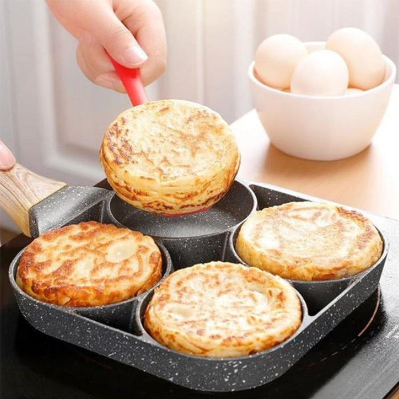 BowLift | Four-hole egg pan, breakfast omelette household frying pan non-stick pan