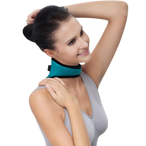 BowLift | Heated Electric Neck Brace for Pain Relief & Muscle Relaxation - Adjustable Therapy Wrap for Neck Pain Relief and Comfort