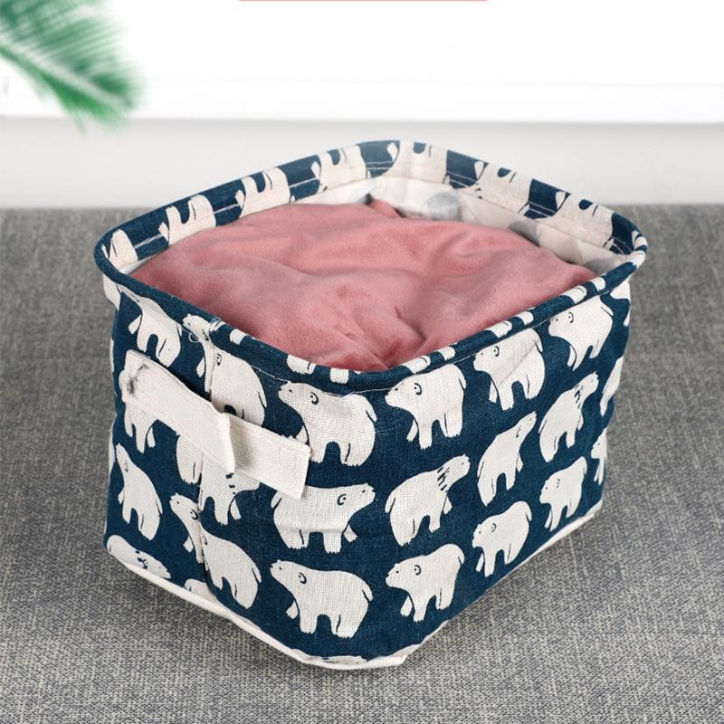 BowLift | Foldable Cotton Fabric Storage Basket
