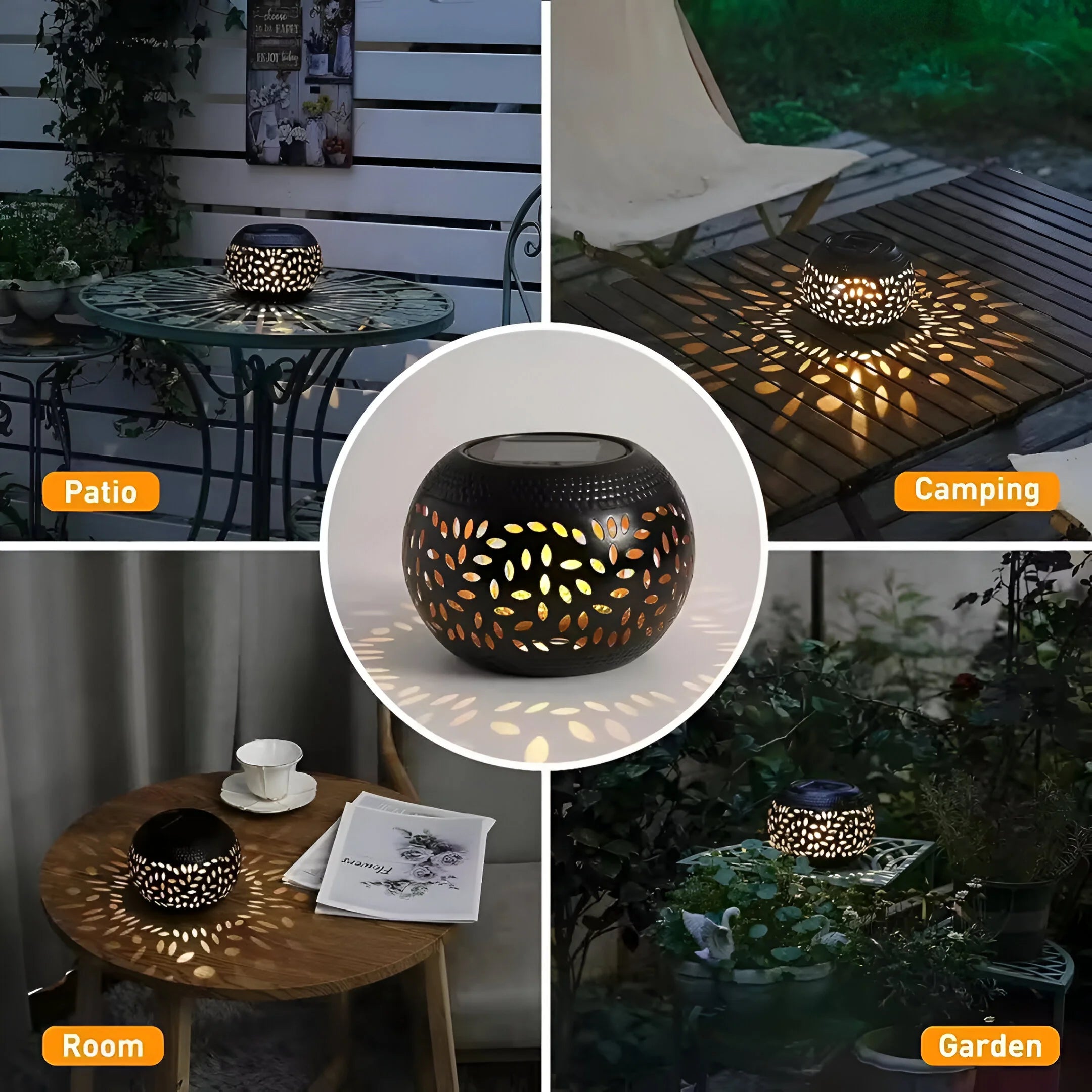 RadianceGlow – Solar Garden Light with Dotted Light Pattern