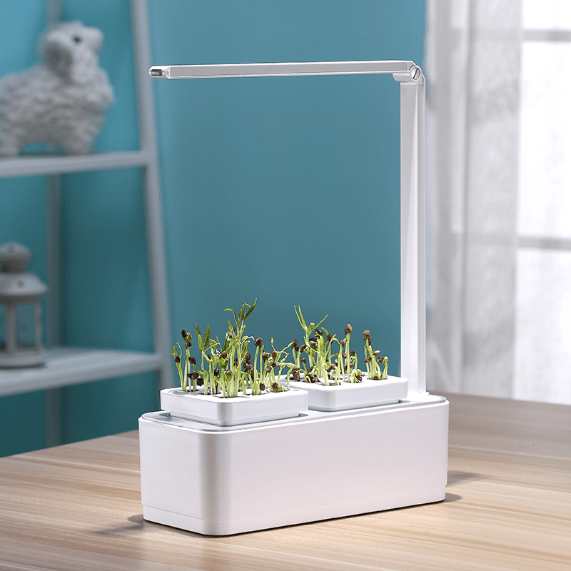 BowLift | Hydroponic Systems with Led Plant Grow Light, Intelligent Watering, Water Shortage Reminder and Timer Switch (with US Standard Plug, 110v~220v)