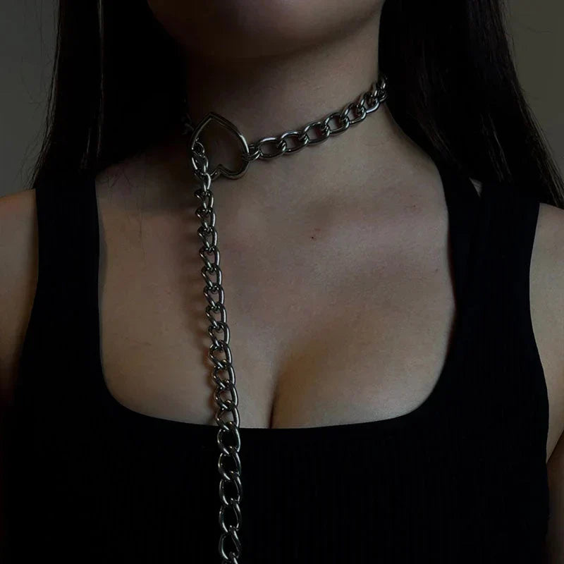 BowLift | Gothic Punk Heart Necklace