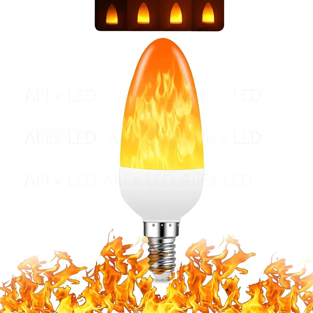 BowLift | Flame Effect Lamp – 9W LED Light Bulb with Realistic Flame Glow