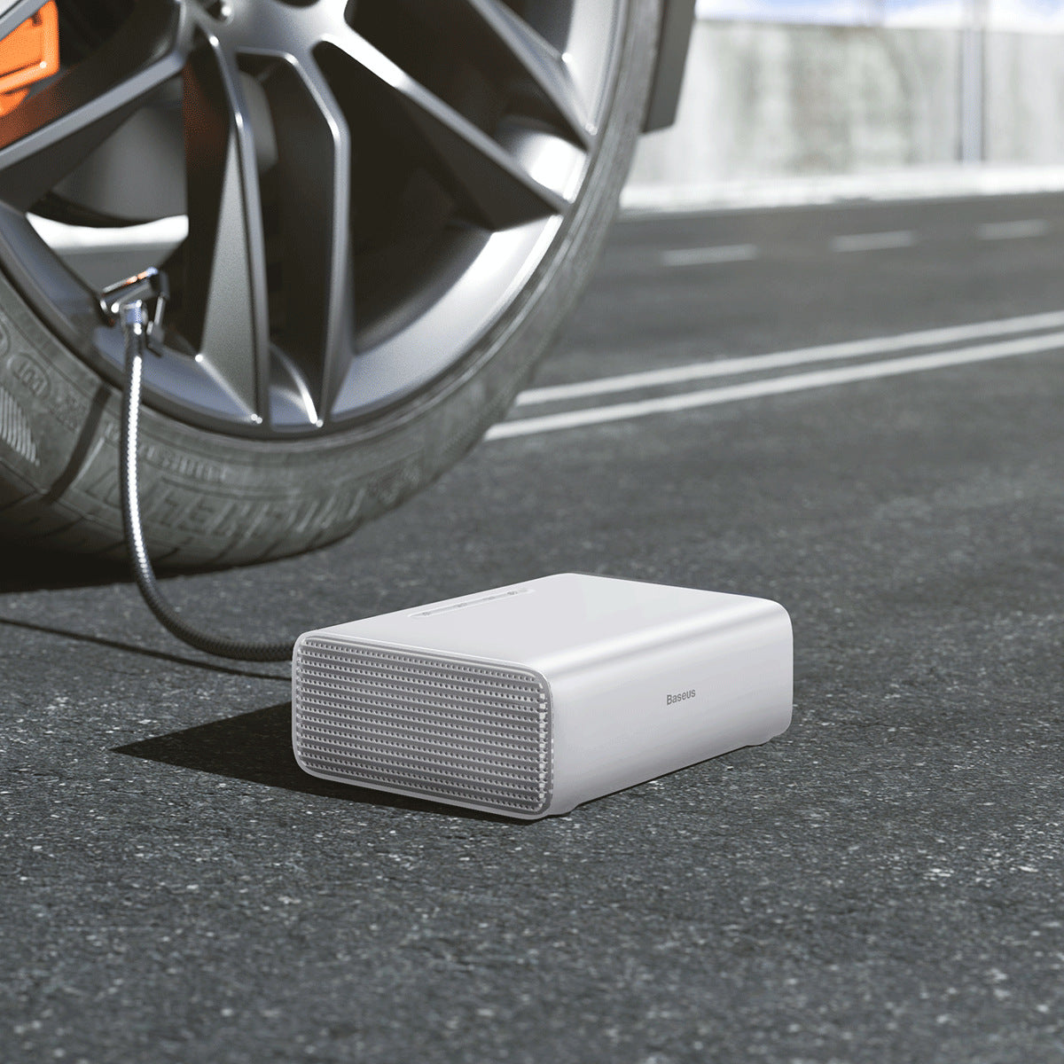 BowLift | Portable Automatic Intelligent Electric Tire Inflator With Tire Pressure Gauge & LED Emergency Light, For SUVs & Cars