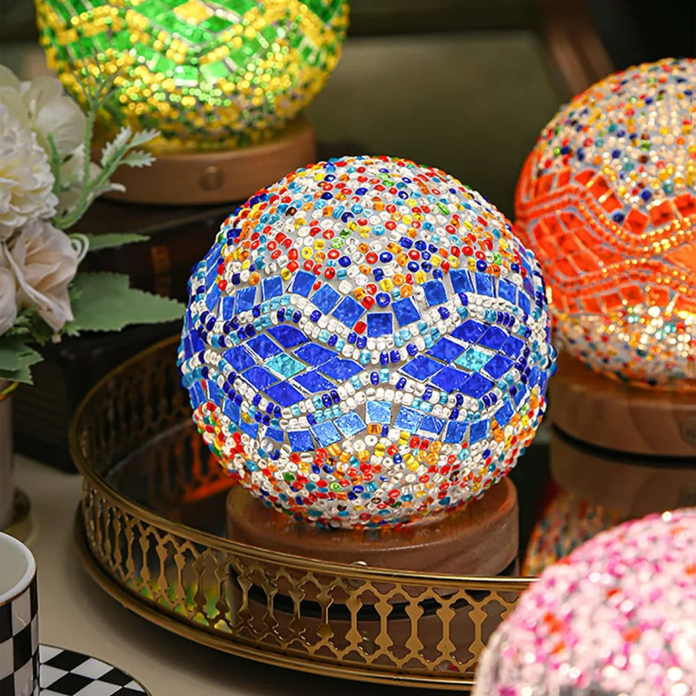 MosaGlow – Handmade Mosaic Glass Table Lamp