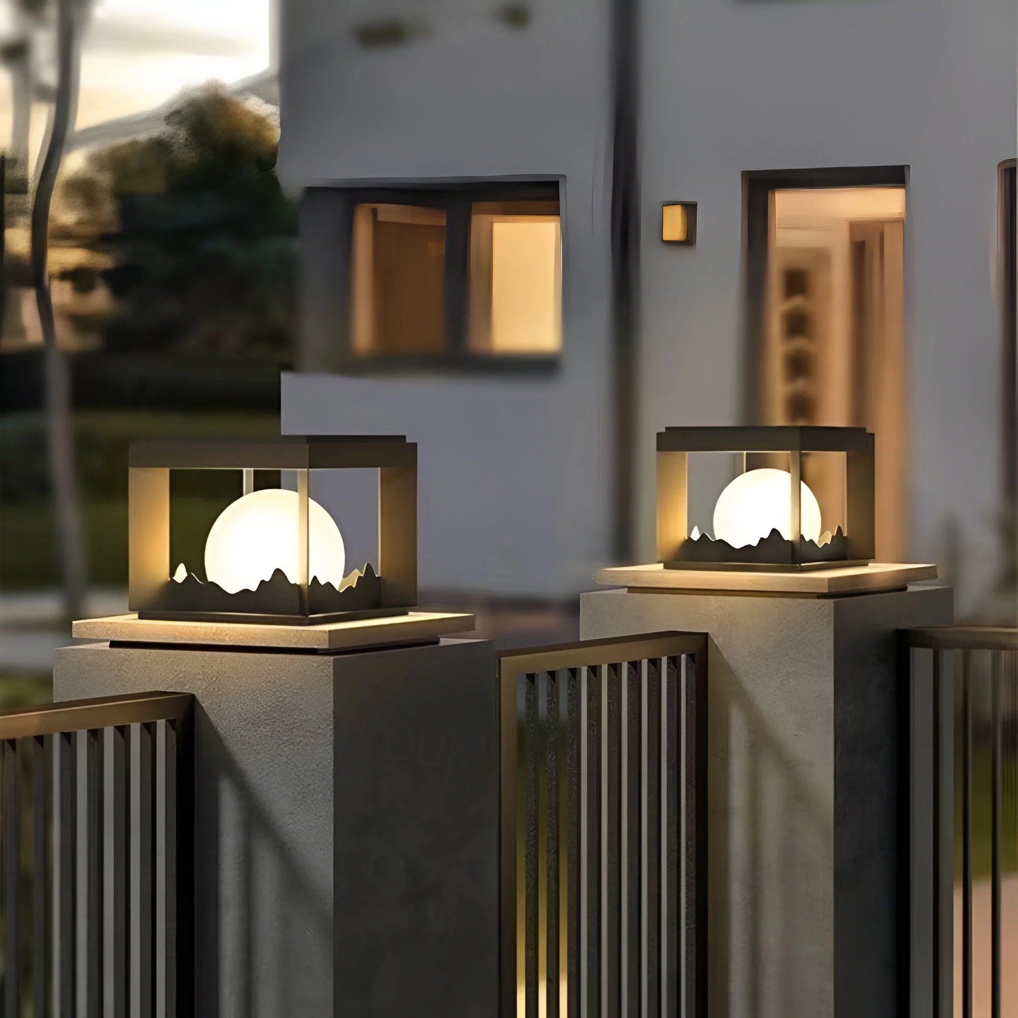 LumaGuard – Solar LED Wall Light for Gardens