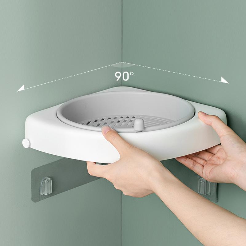 BowLift | Bathroom Corner Rotating Shelf