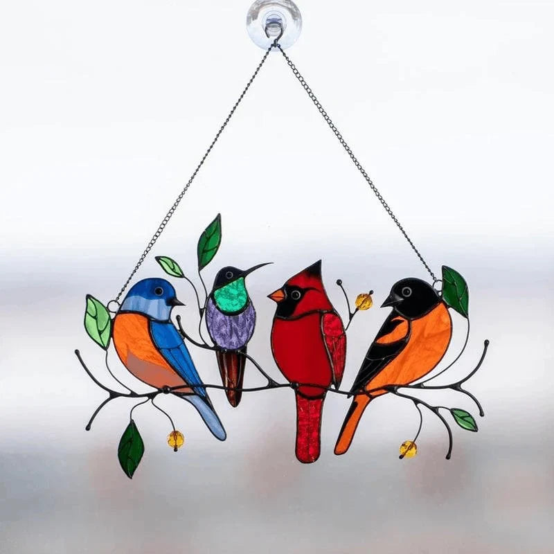 BowLift | Colorful Bird Window Hanger Sun Seeker