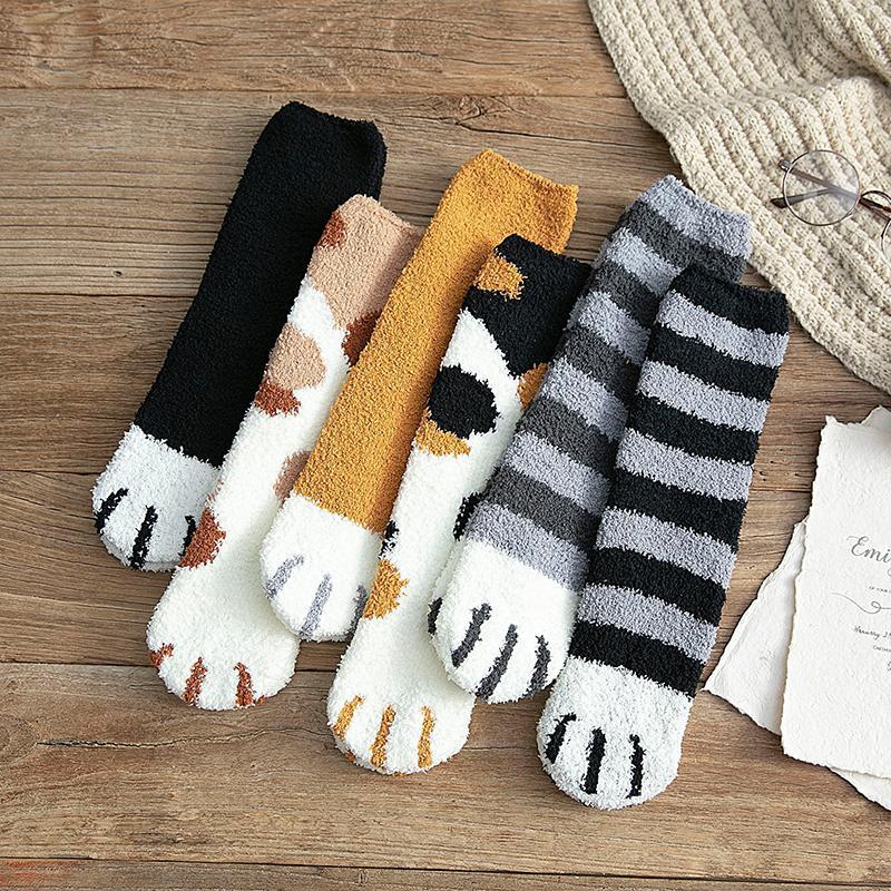 BowLift | Fluffy Fuzzy Cat Claw Socks
