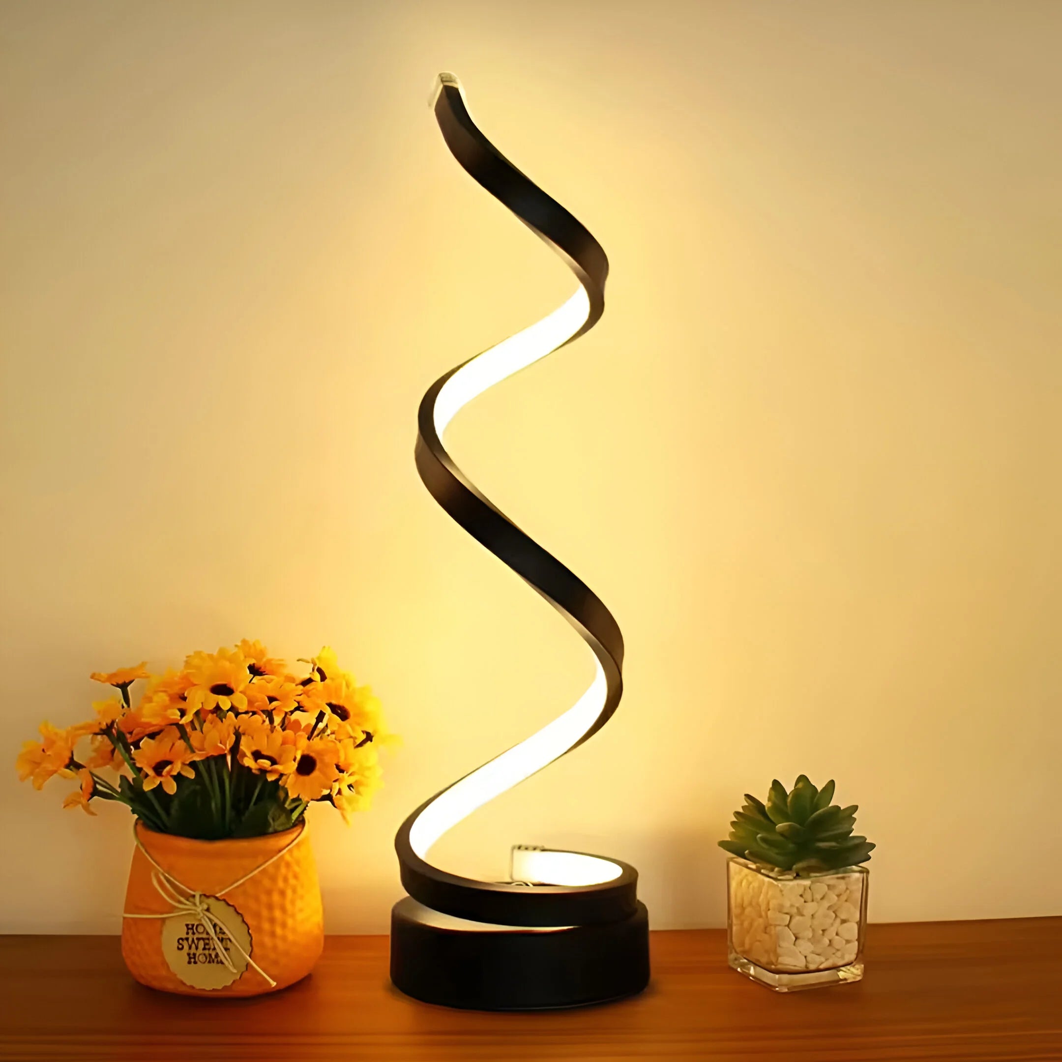 LumeSpiral – Modern LED Table Lamp