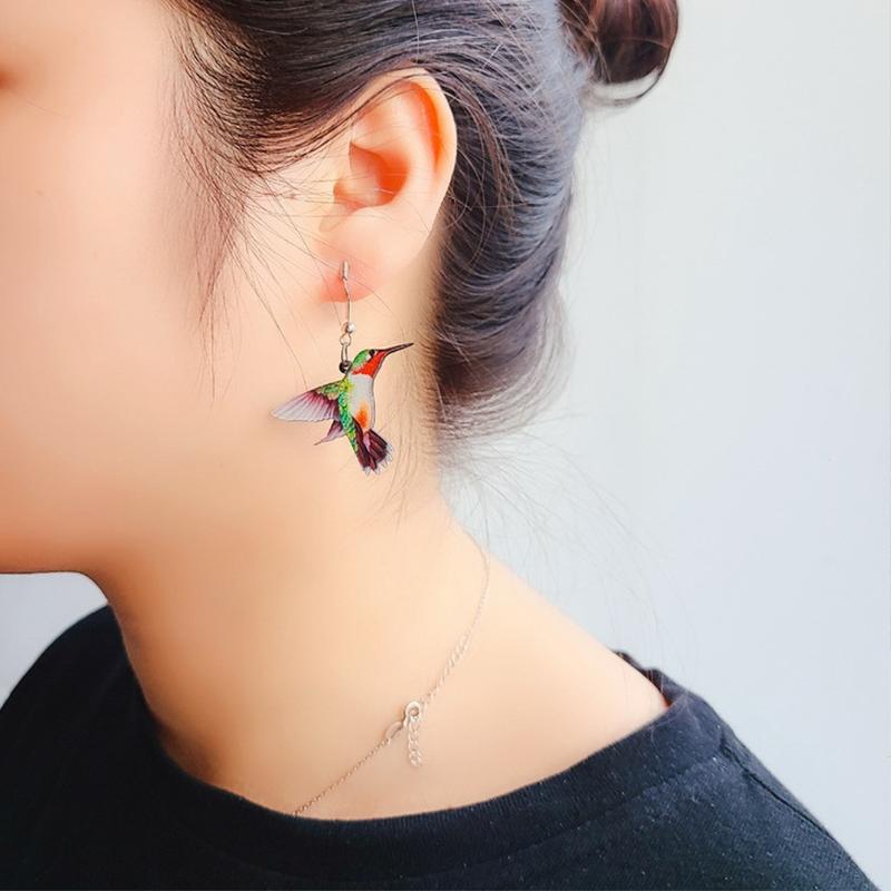 BowLift | Acrylic Drop Bird Earrings
