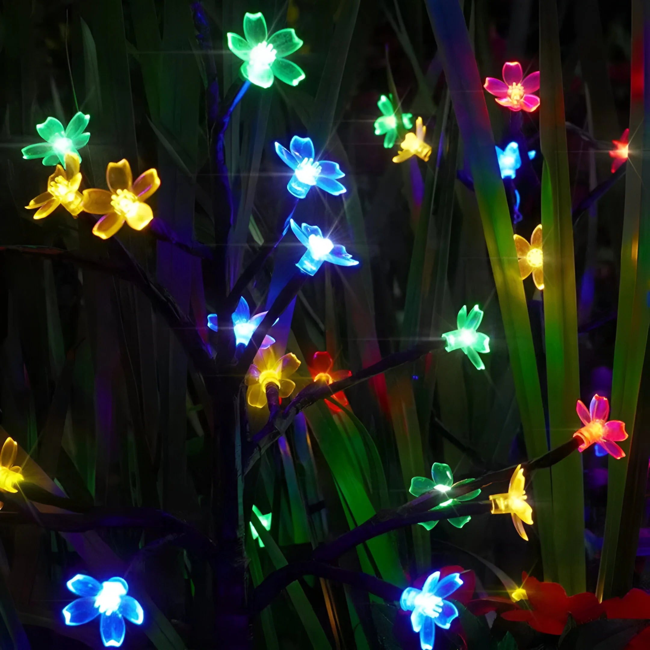 GlowBloom – Solar Powered Peach Blossom Garden Lights
