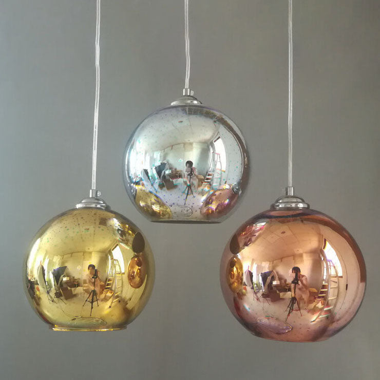 BowLift | Modern creative 3D colorful firework glass 1-light dome pendant lamp