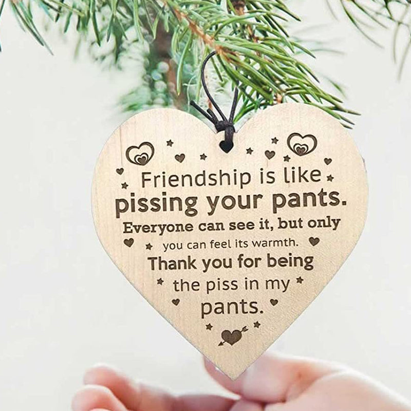 BowLift | Friendship Wood Pendant Christmas Tree Decor (3 Pieces)