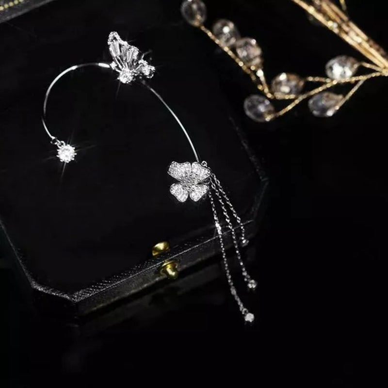 BowLift | Butterfly Tassel Style Zircon Earrings