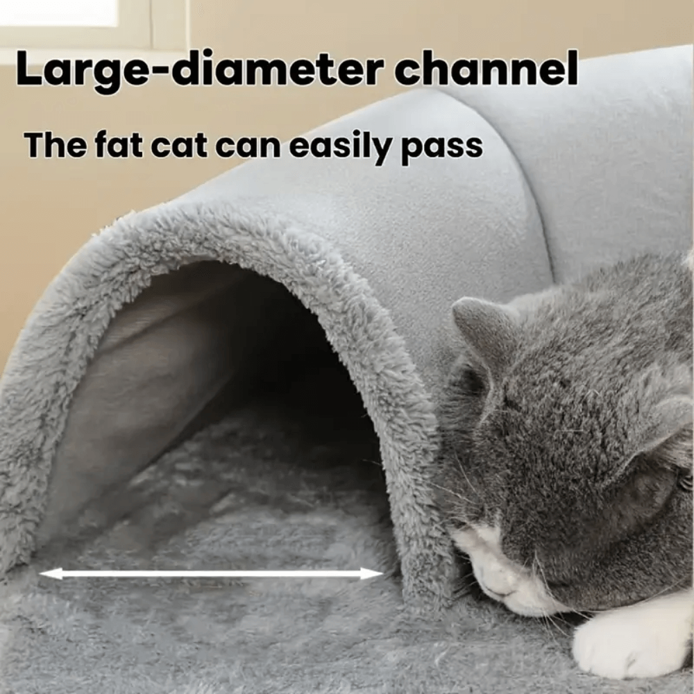 KittyPlay 3-in-1 Cat Tunnel Bed
