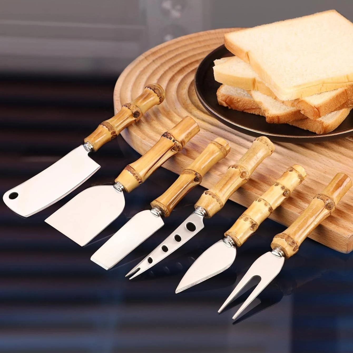 BowLift | Bamboo Cheese Knives Set