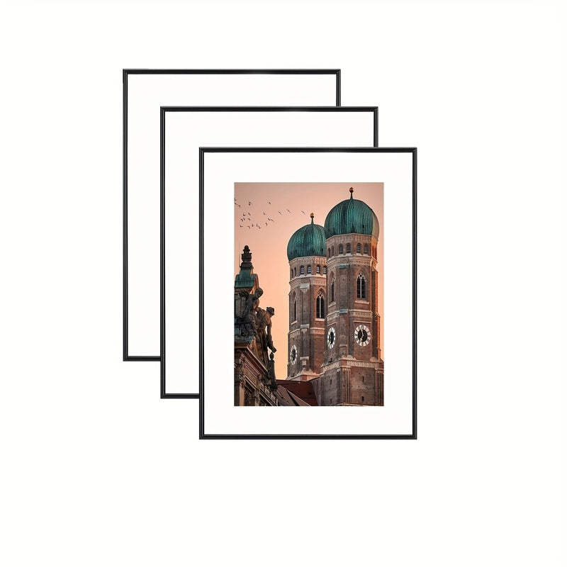 BowLift | FrameCraft - 3-Piece Black Photo Frame Set