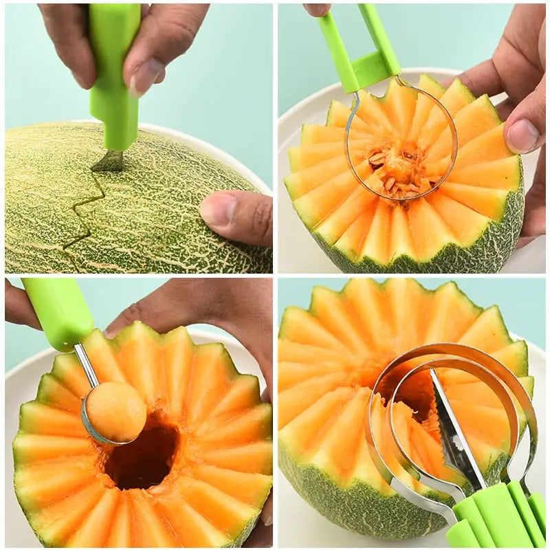 BowLift | 3-in-1 Fruit Cutter for Portioning & Decorating