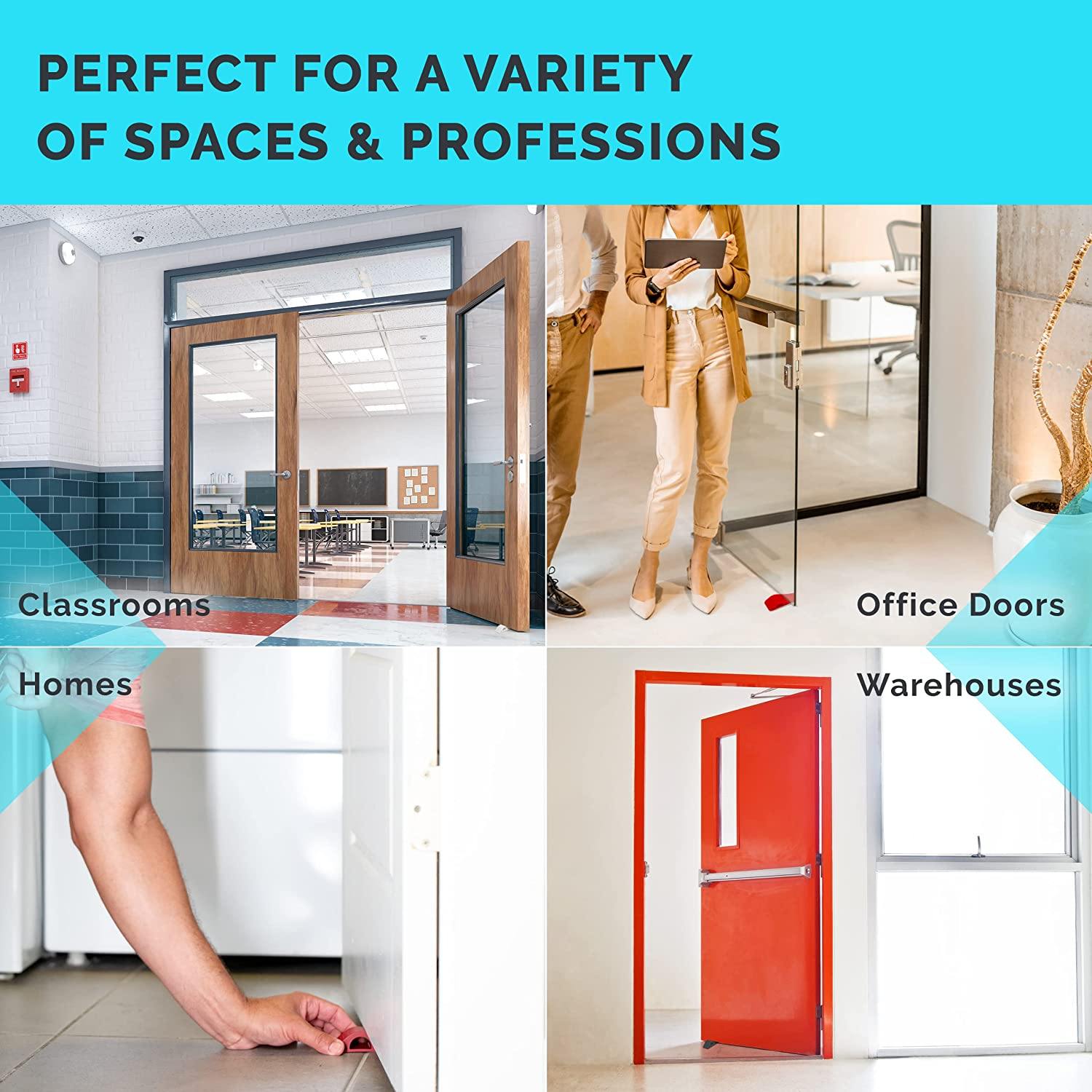 BowLift | 3-Pack: Wundermax Rubber Safety Door Stopper