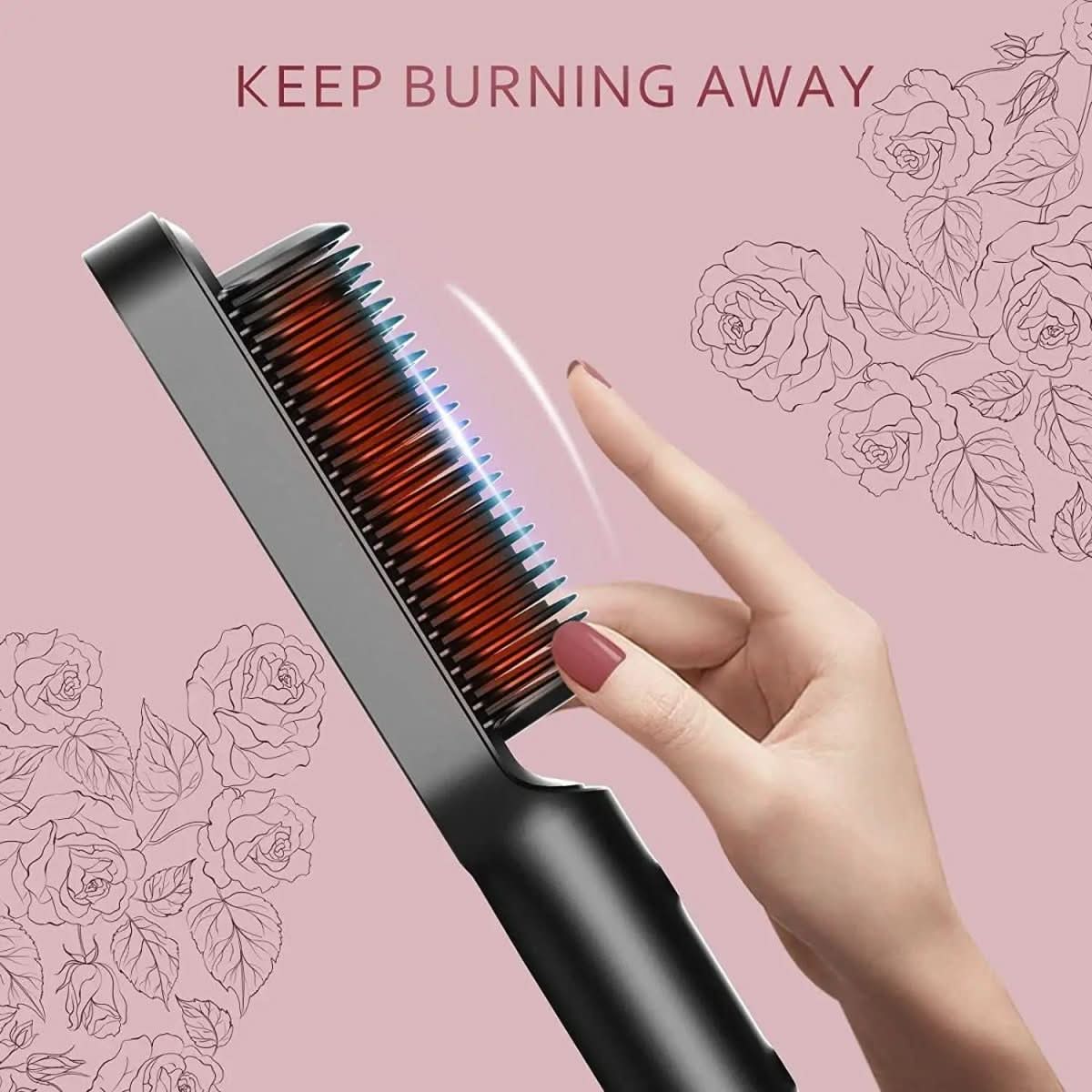 BowLift | hair straightener with ceramic brush for fast & healthy styling