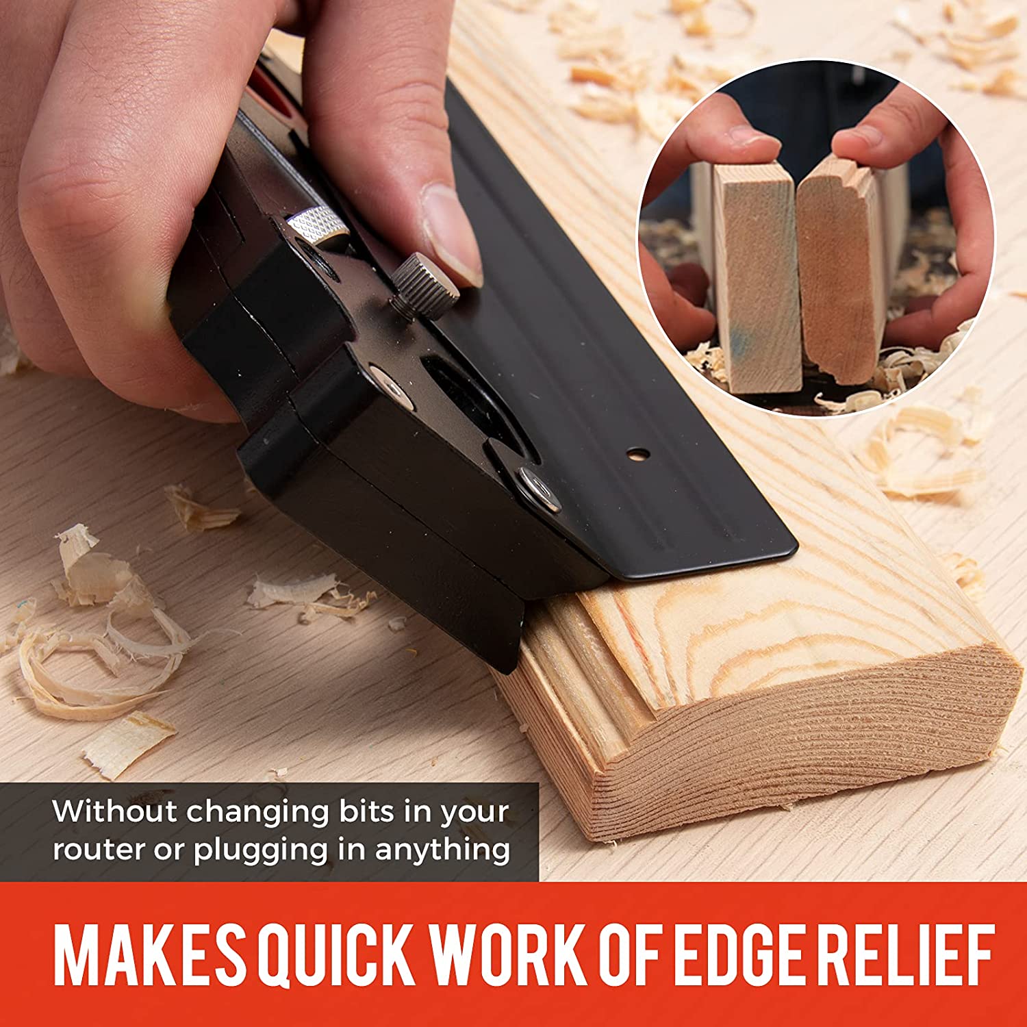 BowLift | Chamfer Plane - Woodworking Edge Corner Flattening Tool