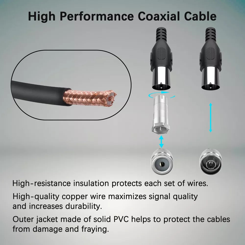 BowLift | HDTV 4K Magnetic Digital Antenna High-Performance Indoor Antenna with Amplifier